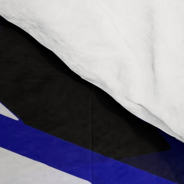 Seamless Abstract Royal Blue and White Lines Comforter Gallery Image 4