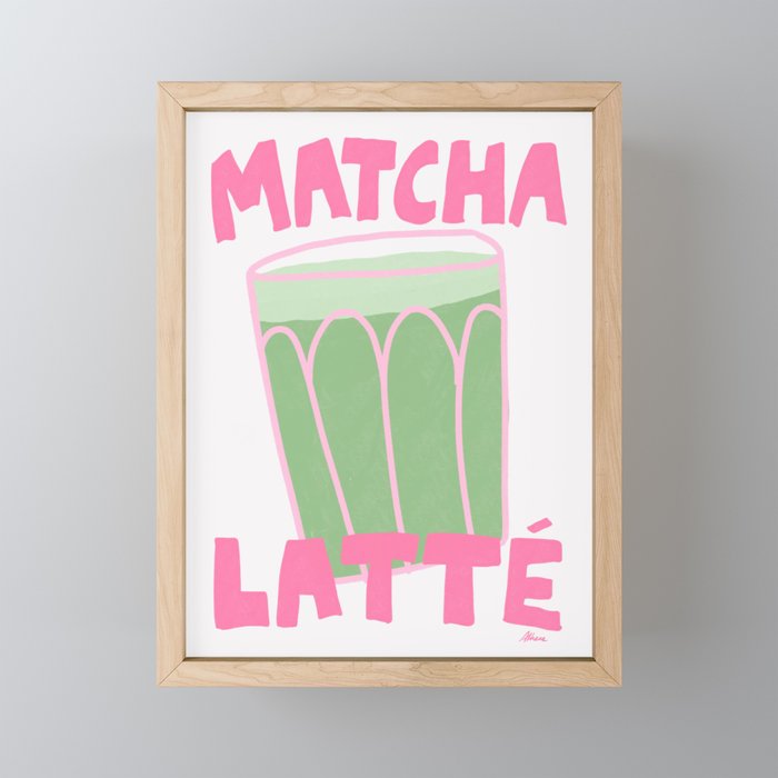 Matcha Latte Mini Art Print Gallery Image 1