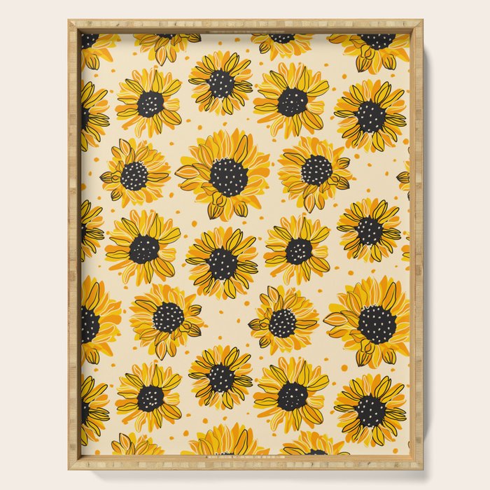 Sunflowers IV Serving Tray Gallery Image 1
