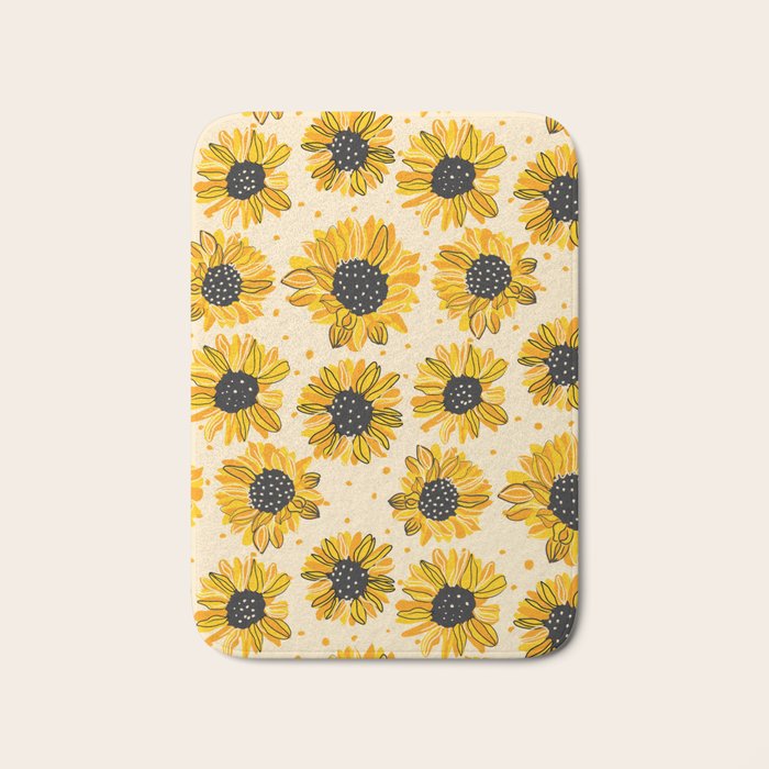 Sunflowers IV Bath Mat Gallery Image 1