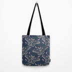 Celestial Cecropia - midnight blue and orchid  Tote Bag Gallery Image 2