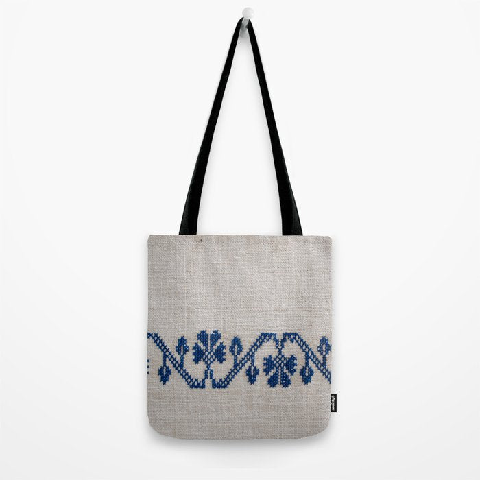 cross-stitch border Tote Bag Gallery Image 2