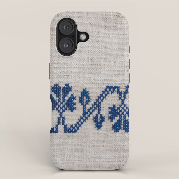 cross-stitch border iPhone Case Gallery Image 1