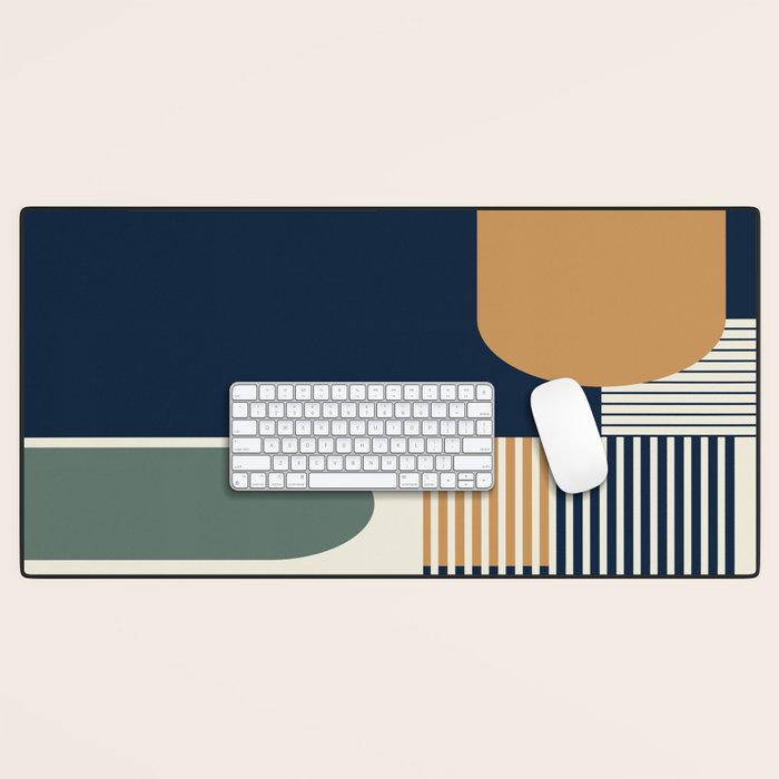 Cool Color Pallette Pattern Desk Mat Gallery Image 1