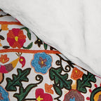 Bokhara Suzani  Antique Uzbekistan Floral Rug Print Comforter Gallery Image 4