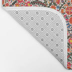 Bokhara Suzani  Antique Uzbekistan Floral Rug Print Bath Mat Gallery Image 2