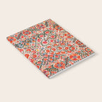 Bokhara Suzani  Antique Uzbekistan Floral Rug Print Notebook Gallery Image 2