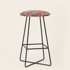 Bokhara Suzani  Antique Uzbekistan Floral Rug Print Stool Gallery Image 1