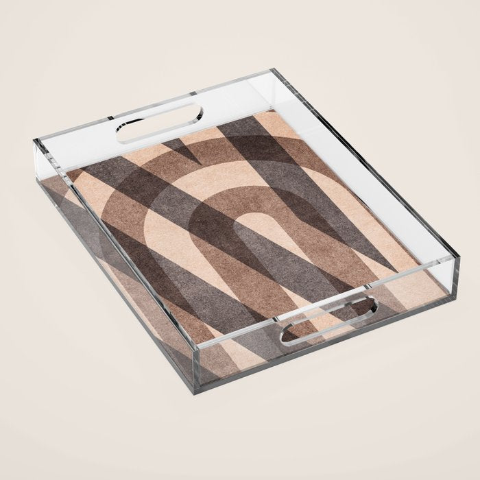 ABSTRACT ALPHABET / Decorative N Acrylic Tray Gallery Image 1