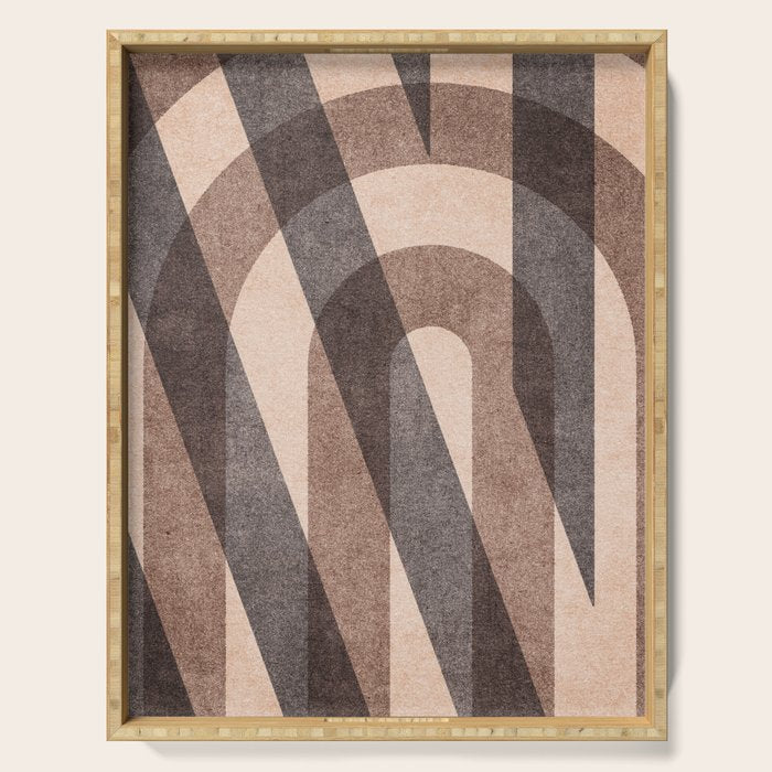 ABSTRACT ALPHABET / Decorative N Serving Tray Gallery Image 1