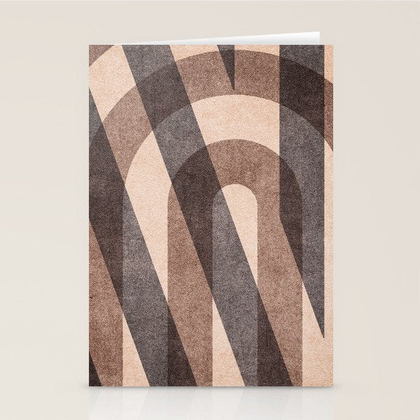 ABSTRACT ALPHABET / Decorative N Stationery Card Gallery Image 2