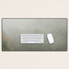 Belgium Misty Forest Scene | Atmospheric Nature Photography Desk Mat Gallery Image 1