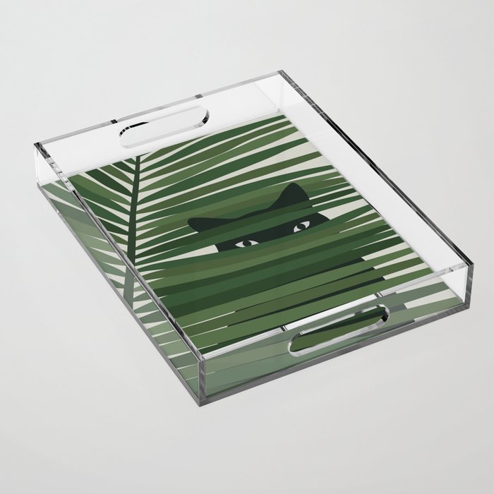 Cat and Plant 53 Acrylic Tray Gallery Image 1