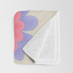 Symmetrical Flowers 1 Throw Blanket Gallery Image 3