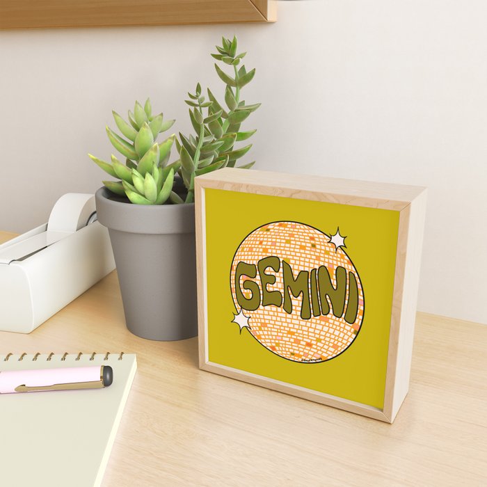 Gemini Disco Ball Mini Art Print Gallery Image 2