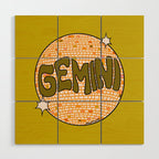 Gemini Disco Ball Wood Wall Art Gallery Image 1