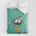 Happy Christmas Santa Spider Comforter Gallery Image 6