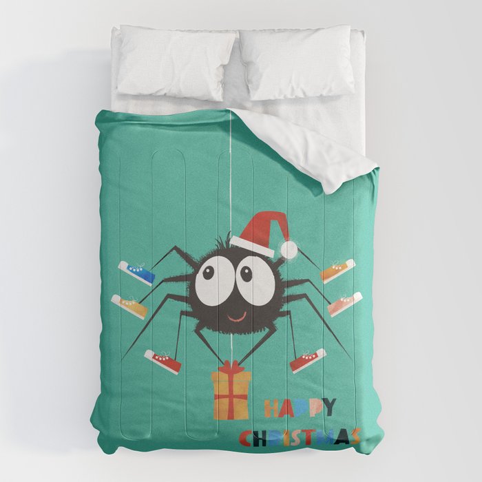 Happy Christmas Santa Spider Comforter Gallery Image 6