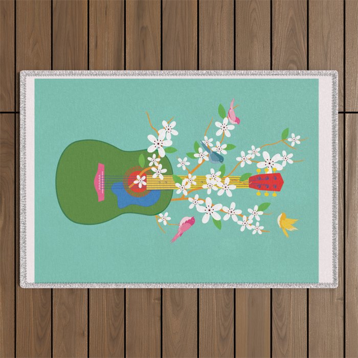 Melody in Bloom 2 Outdoor Rug Gallery Image 1
