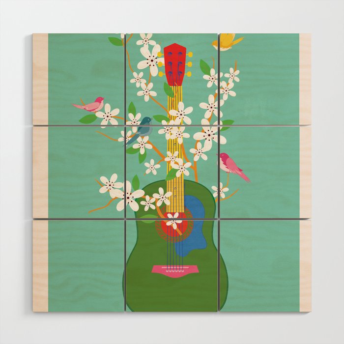 Melody in Bloom 2 Wood Wall Art Gallery Image 1