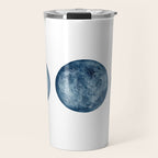 Blue Moon Phases Watercolor Travel Mug Gallery Image 1