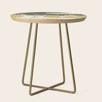 seduction scene on a terrace by moonlight Indian Miniature Painting Side Table Gallery Image 1