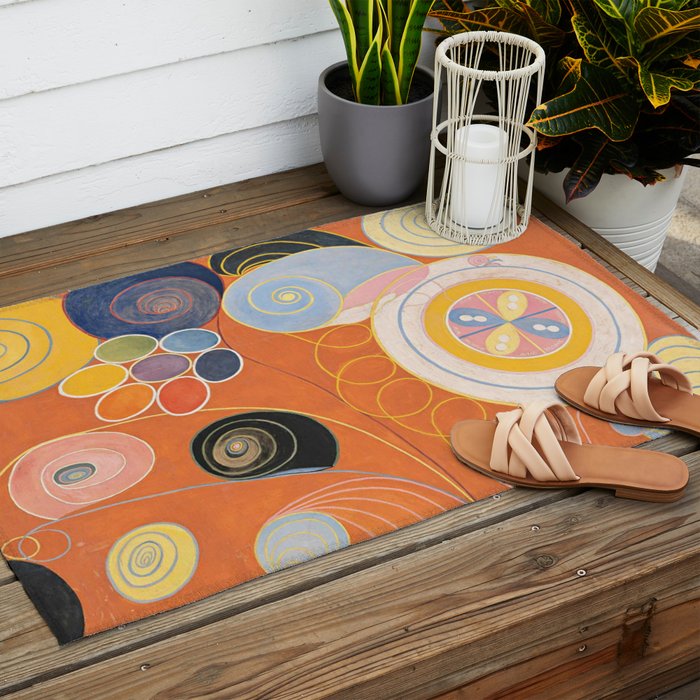 Hilma af Klint ,The Ten Largest, No. 4, Youth Outdoor Rug Gallery Image 2
