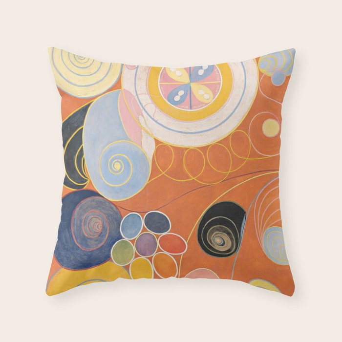 Hilma af Klint ,The Ten Largest, No. 4, Youth Throw Pillow Gallery Image 1