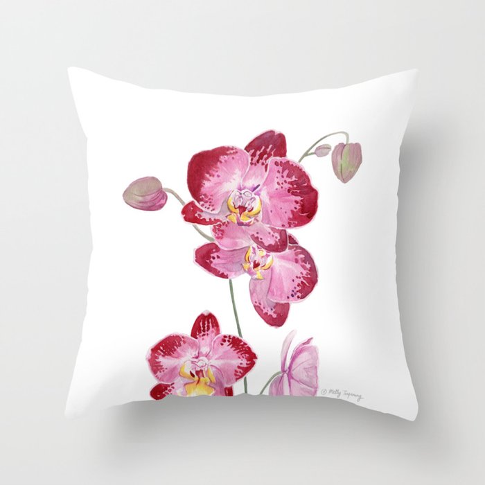 Orchid 2 Throw Pillow Gallery Image 6