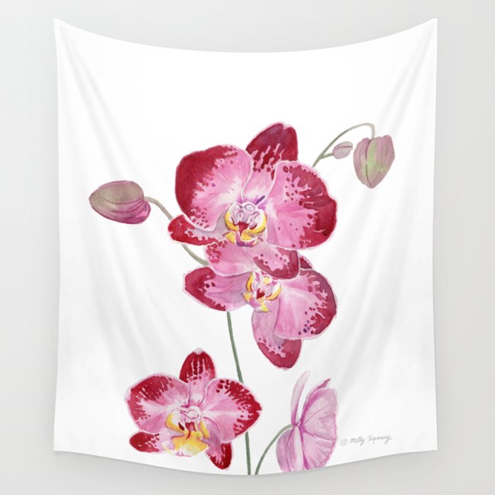 Orchid 2 Wall Tapestry Gallery Image 1