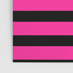 Hot Pink & Black Stripe Poster Gallery Image 3