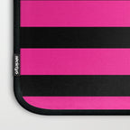 Hot Pink & Black Stripe Laptop Sleeve Gallery Image 3