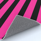 Hot Pink & Black Stripe Rug Gallery Image 4