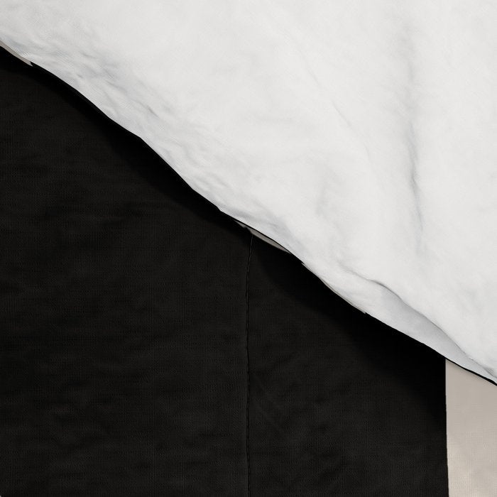 Mid Century Modern Cosmic Abstract 363 Black and Linen White Comforter Gallery Image 4