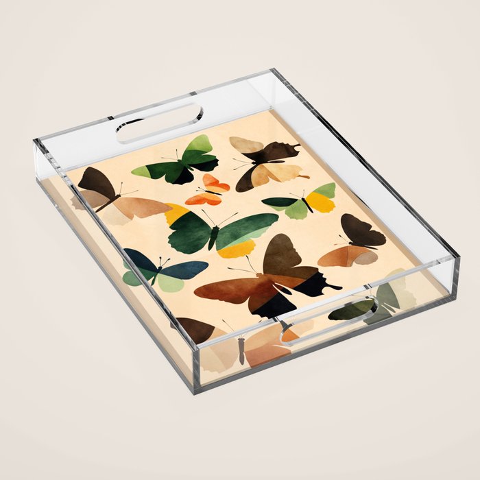 Beautiful Butterflies 1 Acrylic Tray Gallery Image 1