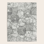 Vintage New York City Empire State Travel Stamp Pattern Poster Gallery Image 4