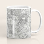 Vintage New York City Empire State Travel Stamp Pattern Coffee Mug Gallery Image 1