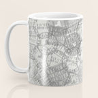 Vintage New York City Empire State Travel Stamp Pattern Coffee Mug Gallery Image 3