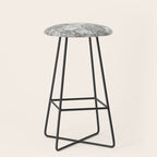 Vintage New York City Empire State Travel Stamp Pattern Stool Gallery Image 1