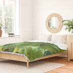 Green Marble Leaf Duvet Cover Gallery Image 2