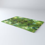 Green Marble Leaf Rug Gallery Image 3