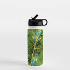 Green Marble Leaf Water Bottle Gallery Image 1