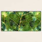 Green Marble Leaf Desk Mat Gallery Image 3