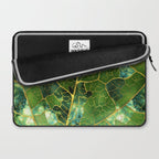Green Marble Leaf Laptop Sleeve Gallery Image 2