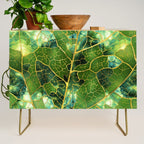 Green Marble Leaf Credenza Gallery Image 1