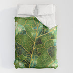 Green Marble Leaf Duvet Cover Gallery Image 6