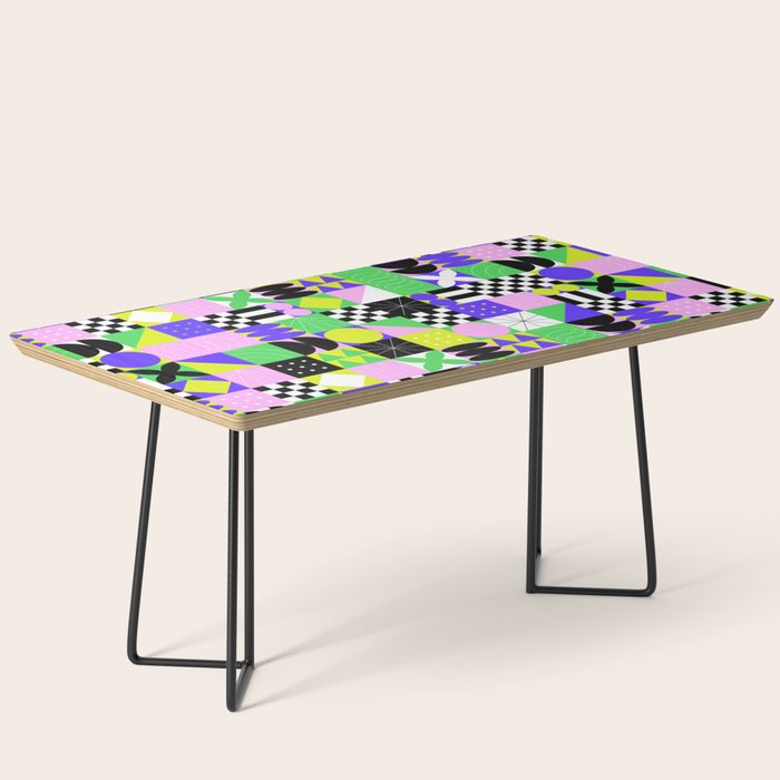 Modern geometric mosaic pattern art Coffee Table Gallery Image 1