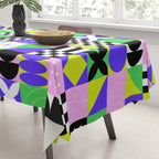 Modern geometric mosaic pattern art Tablecloth Gallery Image 3