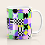 Modern geometric mosaic pattern art Coffee Mug Gallery Image 1