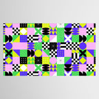 Modern geometric mosaic pattern art Tablecloth Gallery Image 2